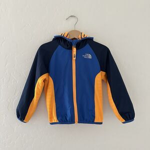 The North Face Reversible Jacket Blue Orange Hooded 18-24M Toddler Boys Baby